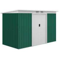 Outsunny Cobertizo de Jardín 280x130x172 cm Base de 3,2 m² Caseta de Exterior Metálica para Almacenamiento de Herramientas con 2 Puertas Correderas y 2 Orificios de Ventilación - details 6