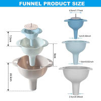 Funel De Cocina 4 En 1 Con Filtro Desmontable Funel Para Rellenar Botellas De Grado Alimenticio BPA-Free Eco-amigable - details 2