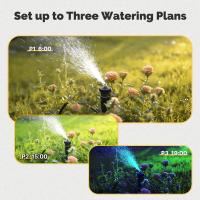 MOES Timer De Riego Automático 3 Salidas Con Inlet De Latón IPX5 Impermeable Pantalla LCD Botón De Giro Para Jardín Aspersor - details 8