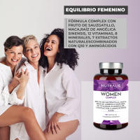 Multivitaminas Mujer Complex - Energía - Equilibrio Hormonal - Inmunidad - Piel Pelo - Huesos - Complejo Vitamínico Completo + 20 Vitaminas y Minerales - 90 Cápsulas - details 0