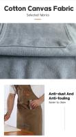 Delantal De Lona Moda Para Mujer Uso Doméstico Jardín Trabajo Restaurante Material Resistente Tela Knit Origen China - details 2