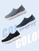 Zapatos De Vulcanización Para Hombre Zapatillas Transpirables Casual Antideslizantes Ligeros Tenis Masculino Sin Cierre Talla Verdadera - details 11