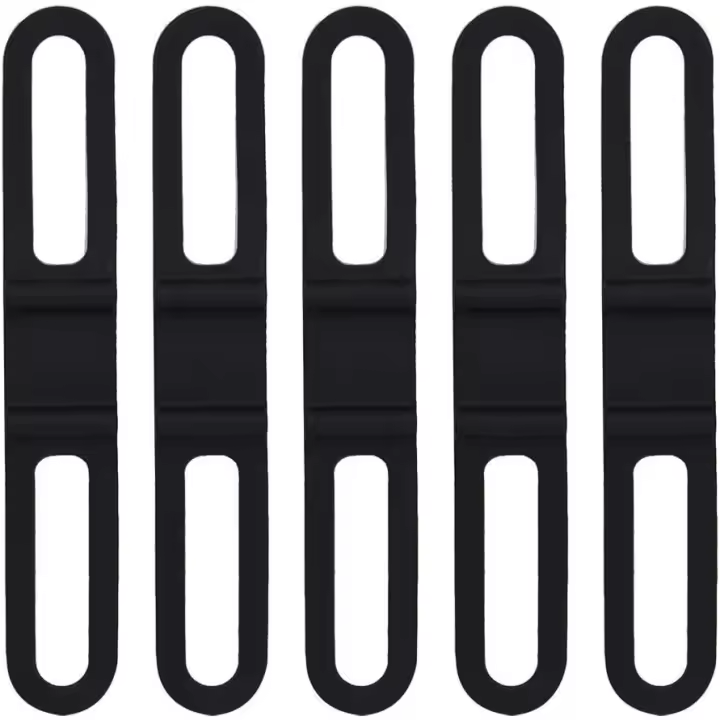 5 piezas elástico silicona banda bicicletas correas bicicleta correas fijación vendaje titular para linterna - 1