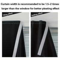 Cortinas De Blackout Deluxe Sin Perforar Para Dormitorio Sala De Estar Cocina Diseño Adhesivo Portátil Y Firmemente Ajustado Modernas Y Elegantes 1 Pieza - details 17