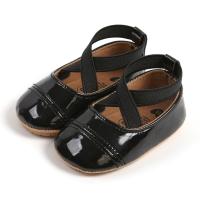 Zapatos Casuales Para Bebés Niñas Primavera Antideslizantes Suaves PU Cuero Planos Zapatos De Cuna Para Niñas Cierre SLIP-ON - details 3