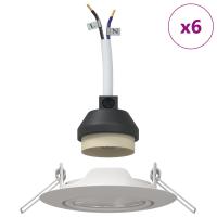 vidaXL Lámparas Conjunto de 6 Blanco Plástico 9 cm - details 2