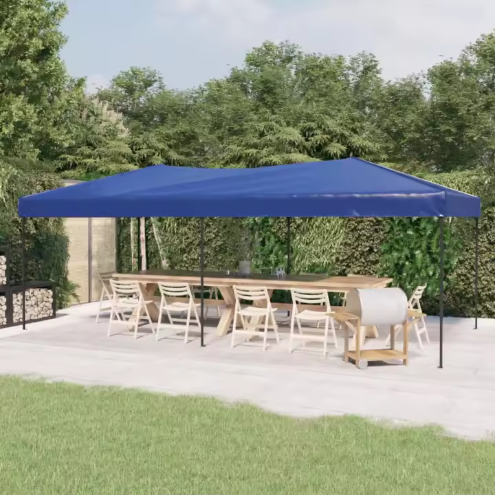 vidaXL Carpa para Fiestas Plegable Toldo de Jardín Cenador de Camping Color Azul,  Blanco,  Crema y mas - 1