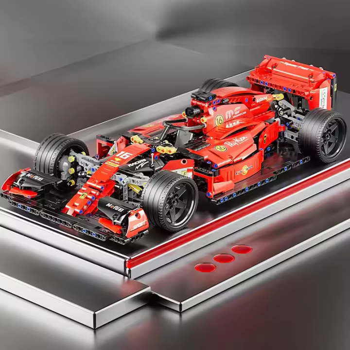 Coche De Carreras RC F1 Con Bloques De Construcción MOC 1:10 Juguetes Coleccionables Para Niños Regalos De Navidad Bloques De Plástico ABS Compatible Con Lego - 1