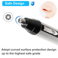 Trimmer De Pelo Nasal Cosoul N9Pro Recargable Para Hombres Y Mujeres Ajuste De Longitud De Acero Inoxidable Portátil Para Nariz Y Orejas - details 3