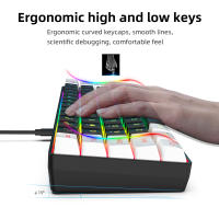 Kit De Teclado Y Ratón USB HXSJ V700BW A869 Con 61 Teclas Iluminación RGB LED Colorida 3200DPI Ratón Gaming Cableado Para Computadora - details 5