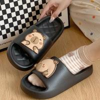 Zapatillas De Mujer Con Diseño De Capybara Y Suela Gruesa Para Interior Y Playa Zapatos De Verano Para Parejas Sandalias Con Platforma - details 6