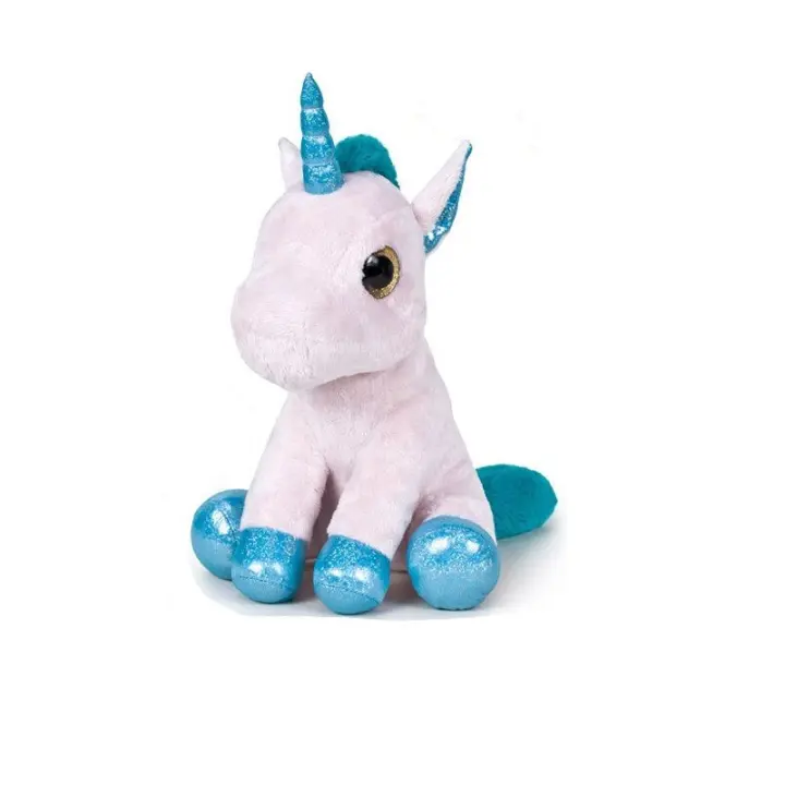 PELUCHE UNICORNIO ROSA SENTADO 17 CM, PE760016366-3,  PLAY BY PLAY, LICENCIA OFICIAL - 1