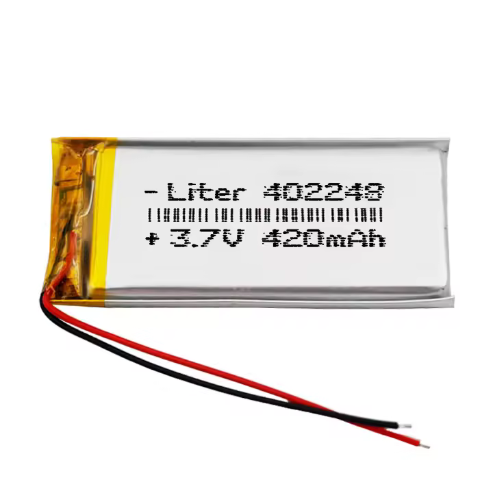 Batería 402248 LiPo 3.7V 420mAh 1.554Wh 1S 5C Liter Energy Battery para Electrónica Recargable teléfono portátil vídeo smartwatch reloj GPS - No apta para Radio Control 50x22x4mm (420mAh|402248) - 1
