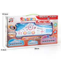 Teclado De Piano Musical Para Niños 37 Teclas Rosa Electrónico Con Microfono Instrumento Multifuncional Educativo Primera Piano Toy - details 5