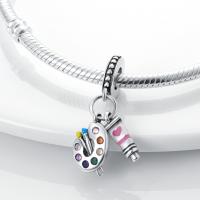 Encantos De Cocodrilo Plateado En Plata Con Dibujo Colorido Encantos Colgantes Para Pulseras Y Collares Joyería DIY - details 61