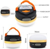 LED qua Campa, Luz recargable y portátil de La Tienda, 5 Modos, 1200mAh Banco de poder - details 3