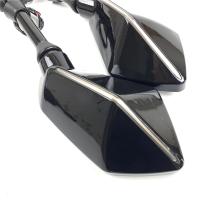 Par De Espejos Retrovisores Para Motocicleta Y Scooter Motocross Espejo Convexo De Fibra De Carbono 8/10mm Accesorios De Motocicleta - details 10