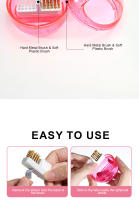 Caja De Limpieza Para Brocas De Uñas 1Pcs Con Cepillo De Limpieza Y Cabezas De Martillo De Cobre Herramientas Para Arte De Uñas - details 5