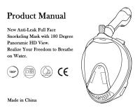 Nueva máscara de buceo de cara completa antivaho, máscara de natación con respiración, máscara de snorkel completamente seca - details 6