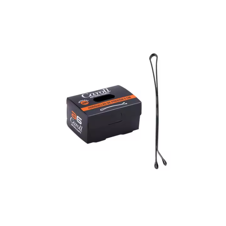 Horquillas Caroll Clip Tarrina 400 uds Negra Asuer Group - 1