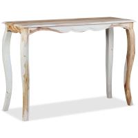 vidaXL Mesa consola de madera maciza de sheesham 110x40x76 cm Mesa de sofá Mesa de Entrada para Salón Consola de Entrada Mueble Recibidor Mesita Mesa auxiliar Salon - details 3