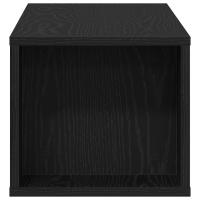 Mueble para TV de pared vidaXL en roble negro, 100x30x26.5 cm, de madera compuesta - details 5