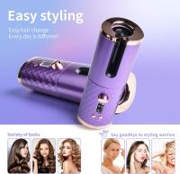 Cordless Auto Curler - Rizador automático recargable para rizos u ondas,Rizador Automático, Rizador de Pelo Inalámbrico Rizador de Cabello Portátil Profesional, 6 Temperaturas y Temporizador, Recargable USB, Rizador Inteligente Anti-escaldado - details 6