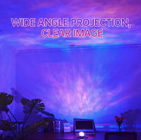 Lámpara De Ambiente Creativa Proyección De Estrellas Y Ondas De Agua Rotatoria Colorida Lámpara De Noche Para Decoración De Hogar Y Fiesta - details 5
