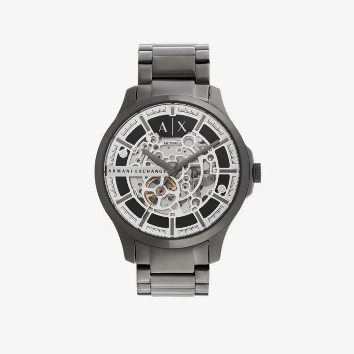 Reloj Armani Exchange de acero gris con caja esqueleto ORIGINAL con garantía y packaging oficiales de la firma - 1