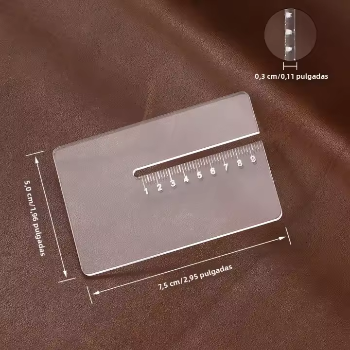 Herramienta Auxiliar De Talla En Cuero Con Punzón Y Herramienta De Acampe De Borde Chamferado R5 R10 R15 R20 Para DIY - 1