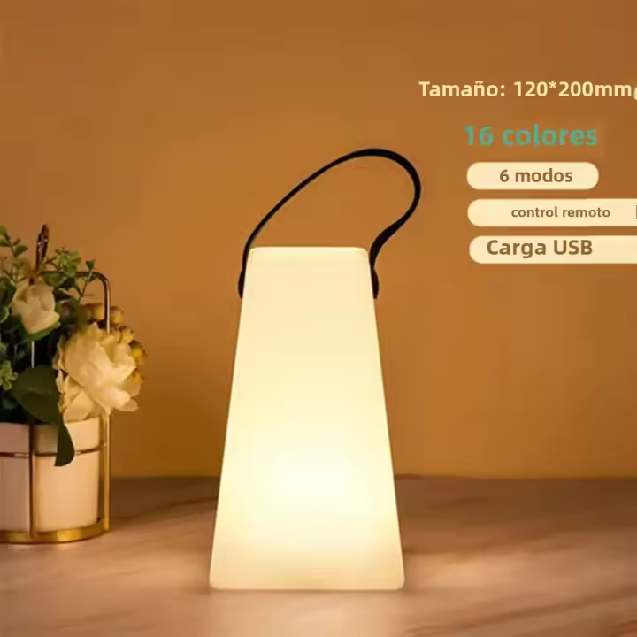 Lámpara De Ambiente LED RGB Portátil Control Remoto Tuya APP Impermeable Para Camping Y Decoración De Fiestas Colorido Y Dimmable - 1