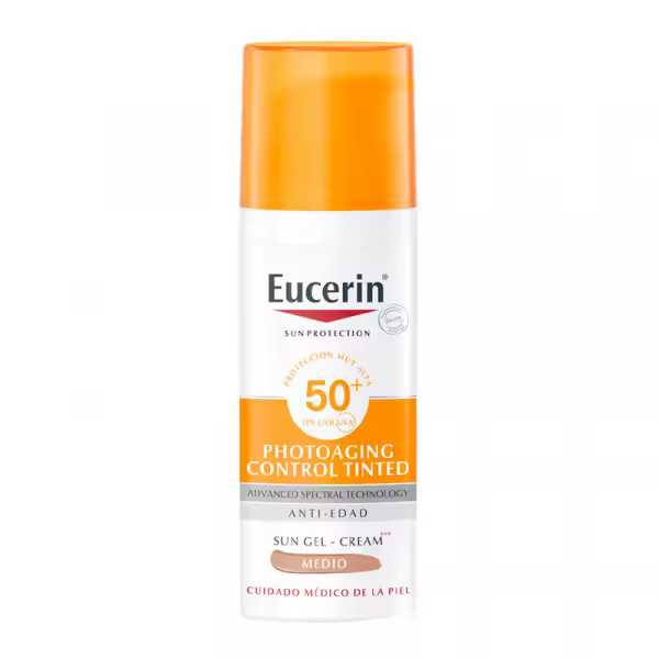 EUCERIN - Fluido Solar Photoaging Control Tinted Medium SPF50+ - 1