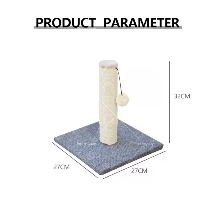 Rascador para gatos, rascador con bolas de peluche y hierba gatera, rascador de cartón para montar en la pared, juguete para gatos para proteger muebles, color blanco - 1