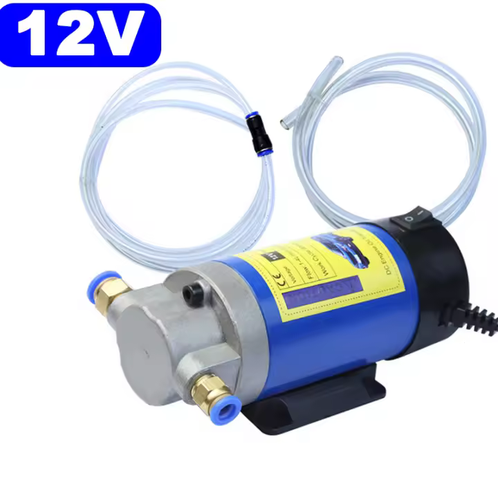 Bomba De Transferencia De Aceite EAFC 12V-24V Para Coche Barco Motocicleta Extractor De Diésel Y Aceite Electrónica Portátil Con Tubos 100W 4L - 1