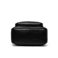 Mochila blanca de cuero para mujer, morral escolar de gran capacidad para viaje - details 18