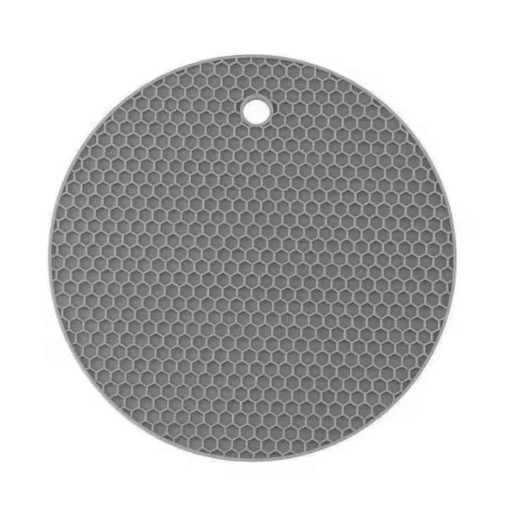 1PC Alfombrilla De Silicona Antideslizante Para Cocina Protección De Encimera Resistente Al Calor Estilo Moderno Circular - 1
