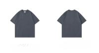 Camiseta De Algodón 300g Para Hombre Manga Corta Peso Corporal Suave Verano Cuello Redondo Suelta Transpirable Camiseta Básica Para Hombre Mujer - details 12