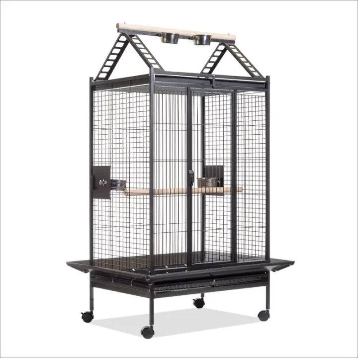 JAULA GRANDE LORO 893 GRIS - 1