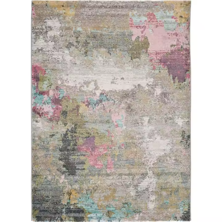 ATTICGO Alfombra de Interior Estilo Mosaico en Multicolor - Amira 20099 | 80X150, 140X200, 160X230 cm - 1
