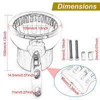 Soporte De Taza Para Manillar De Motocicleta Compatible Con Harley Dyna Softail Electra Glide Davidson 80 Deluxe Custom Breakout++ 1996-en Adelante Material Aluminio Y Goma Color Cromo Y Negro - details 8
