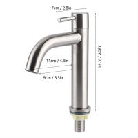Grifo De Baño De Acero Inoxidable RETHME Negro/Barrido Agua Fría Individual Instalación Montada En La Mesa Cerámica Como Material Del Válvula - details 7
