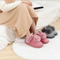Zapatillas De Peluche Para Mujer Otoño Calientes Antideslizantes Comodidad Plush Interior De Casa Couplés Zapatos Suaves Para Hombres Sin Tacón Para Dormitorio - details 3
