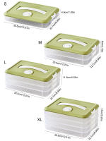 Organizador De Empanadillas Multicapa Gran Capacidad Airtight Y Con Función De Congelación Rápida Para Almacenamiento De Comida Essentials De Cocina Contenedor Plástico Moderno - details 11