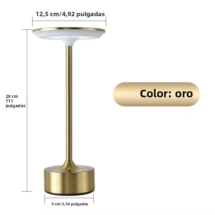 Lámpara De Escritorio LED Táctil Dimmer Cargador USB Decoración De Ambiente Luz Nocturna Para Oficina Y Habitación - 1