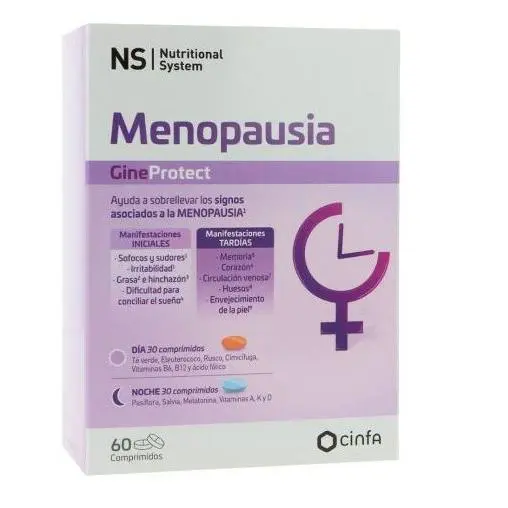 Cinfa Suplemento Menopausia Ns Menopausia Día y Noche 60 Comp. - 1