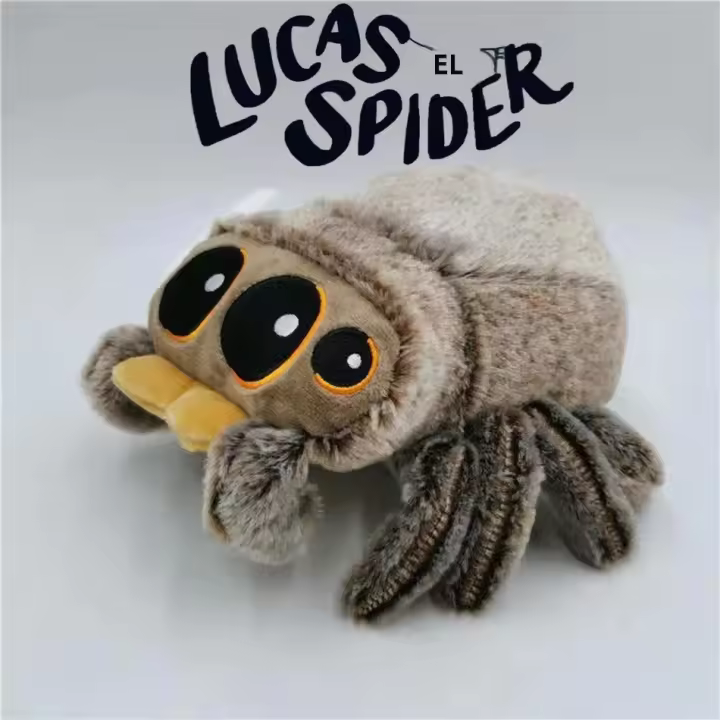 Muñeco De Peluche De Araña Negra Para Niños Y Decoración De Habitación De Juegos Anime Simulado Cojín Dulce Lucas Pequeño Regalo - 1