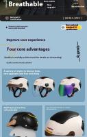 Casco De Motocicleta Eléctrico De La Tercera Generación Con Ventilación Y Visera Ligera Para Verano Casco Mitad Cabeza Sin Sensación Cero - details 1