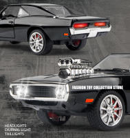 Modelo De Coche De Aleación 1:24 Challenger 1970 De Fast & Furious 7 Con Sonido Y Luz Regalo Para Niños Decoración De Juguetes Vehículos - details 2
