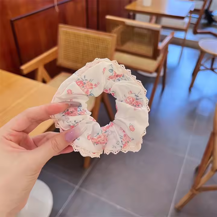 Nova Diadema De Encaje Floral Coreano Para Mujeres Elegante Y Atractiva Diadema De Cinta Elástica Para Niñas Accesorios De Pelo - 1