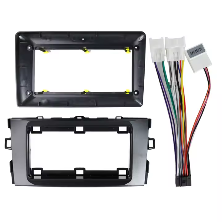 Marco De Radio Para Coche Toyota Auris E150 2006-2012 Kit De Panel De Prensa Fija Adaptador De Placa De Audio - 1